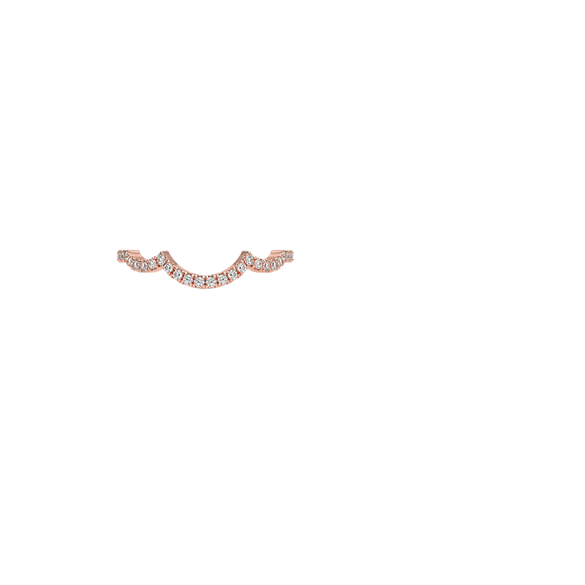 Petite Twisted Vine Curved Diamond Ring (1/5 ct. tw.)