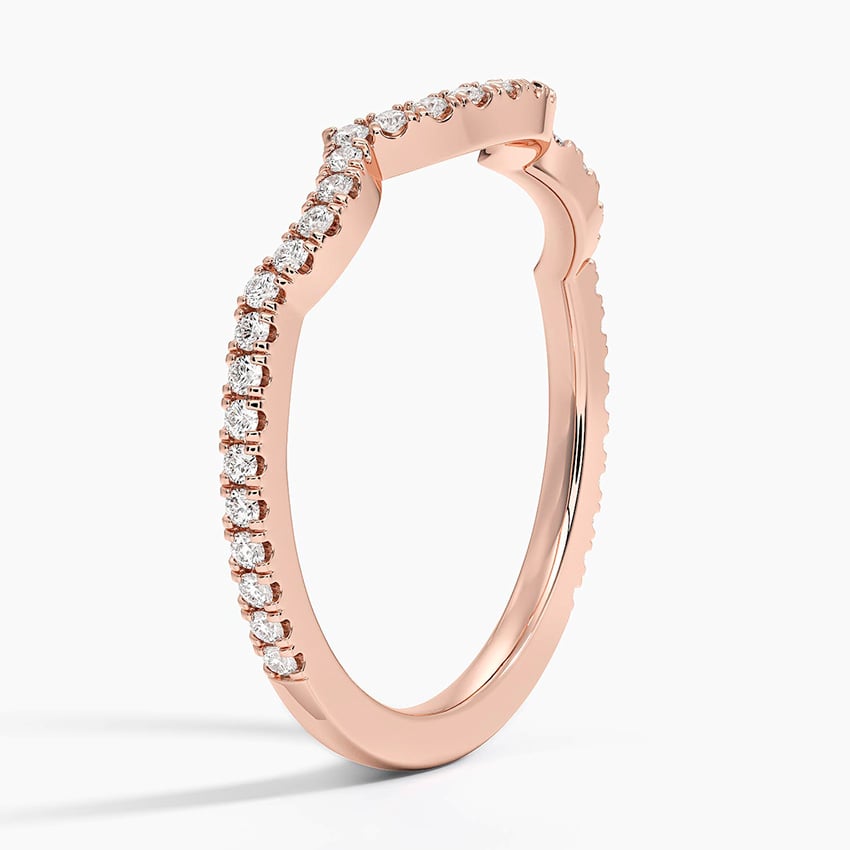 Petite Twisted Vine Curved Diamond Ring (1/5 ct. tw.)