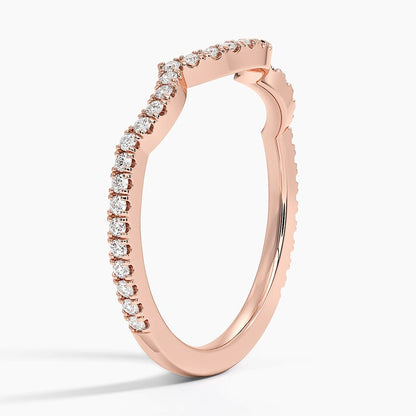 Petite Twisted Vine Curved Diamond Ring (1/5 ct. tw.)