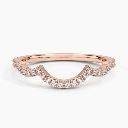 Petite Twisted Vine Curved Diamond Ring (1/5 ct. tw.)