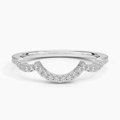 Petite Twisted Vine Curved Diamond Ring (1/5 ct. tw.)