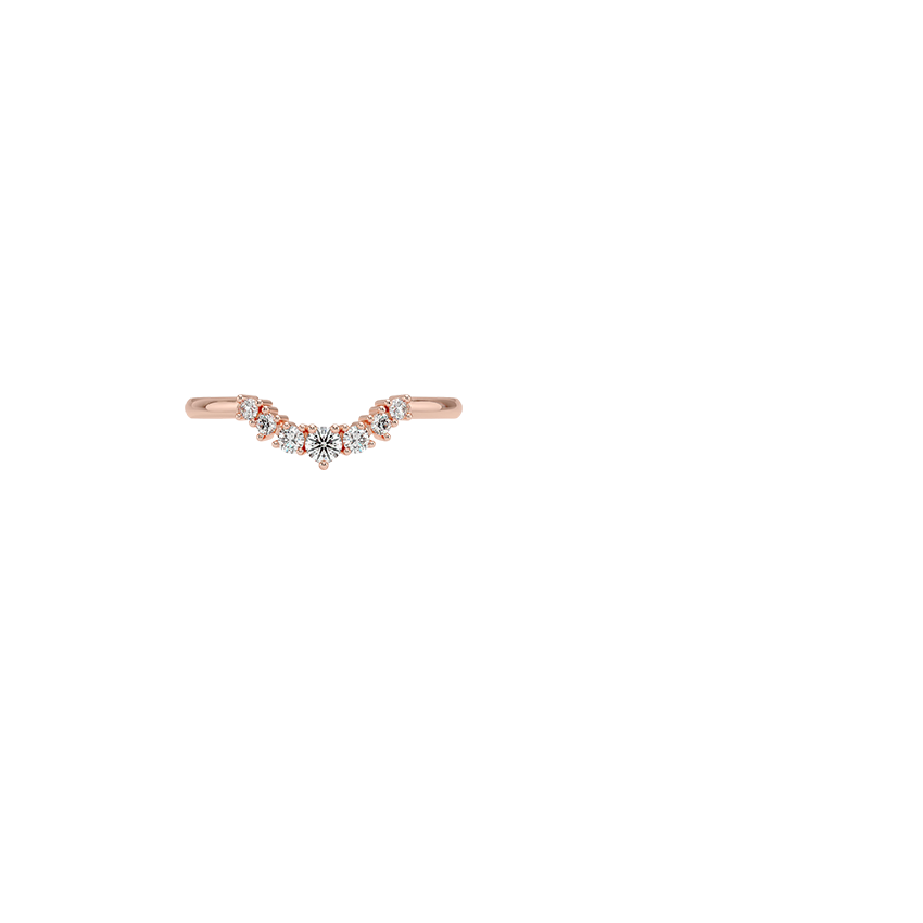 Aria Contoured Lab Diamond Ring (1/6 ct. tw.)