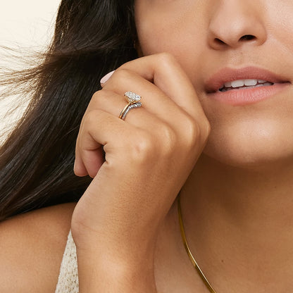 Aria Contoured Lab Diamond Ring (1/6 ct. tw.)