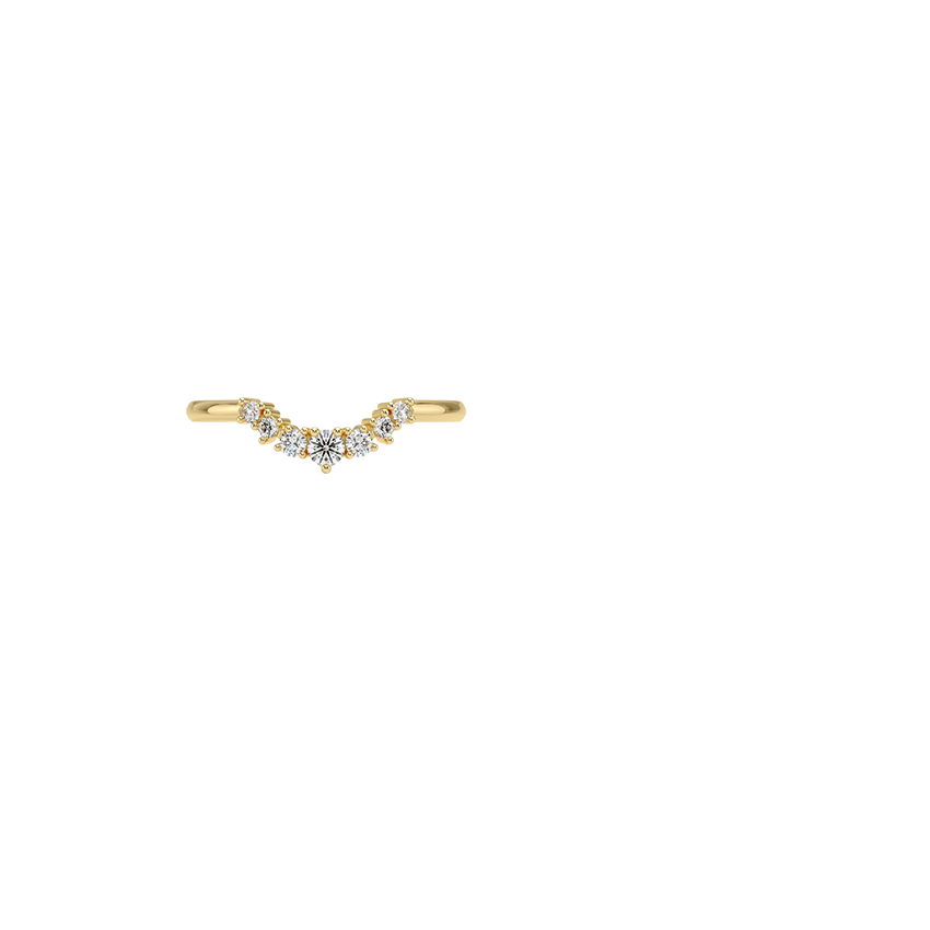 Aria Contoured Diamond Ring (1/6 ct. tw.)