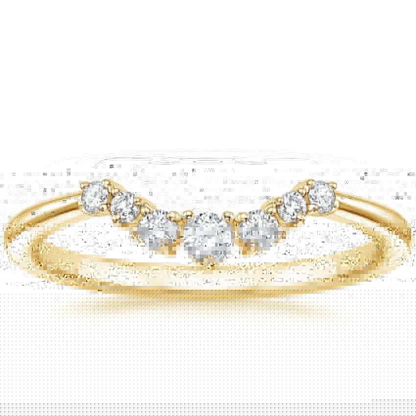Aria Contoured Lab Diamond Ring (1/6 ct. tw.)