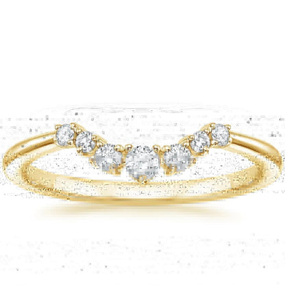 Aria Contoured Lab Diamond Ring (1/6 ct. tw.)