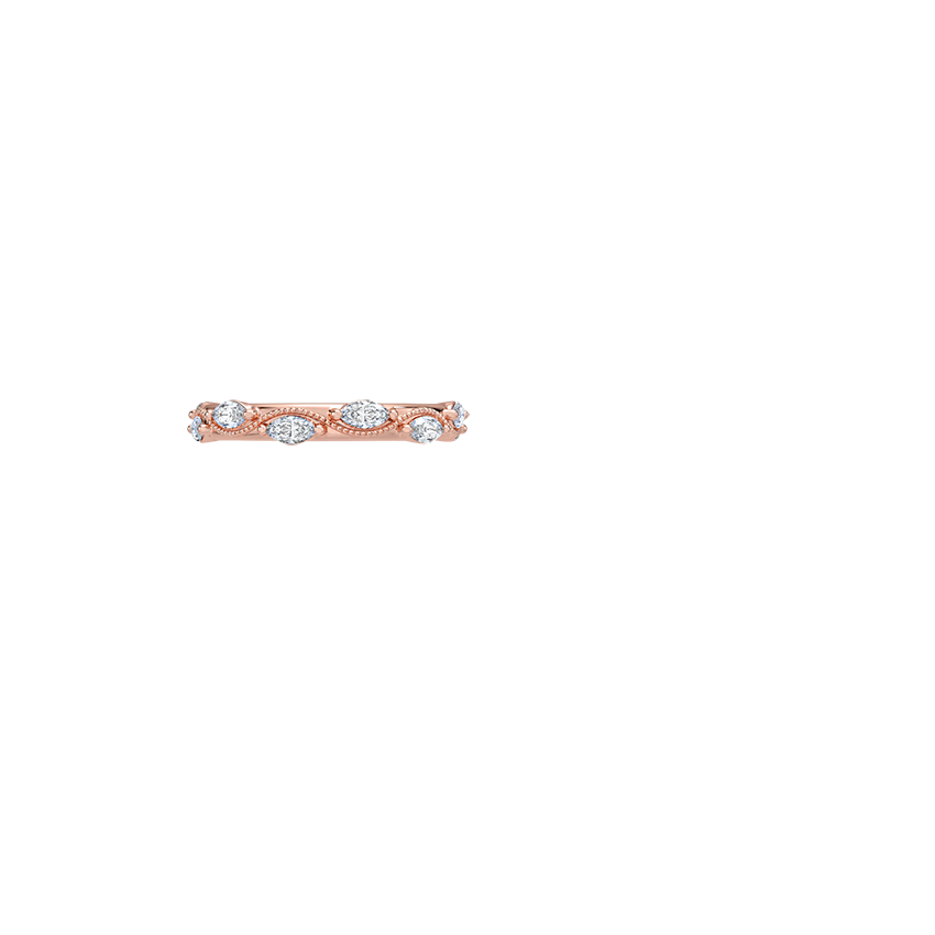 Camellia Milgrain Marquise Diamond Ring (3/4 ct. tw.)