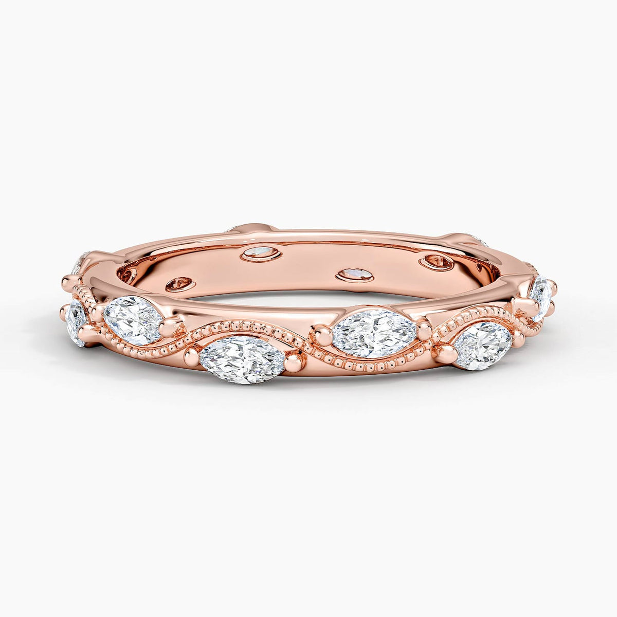 Camellia Milgrain Marquise Diamond Ring (3/4 ct. tw.)