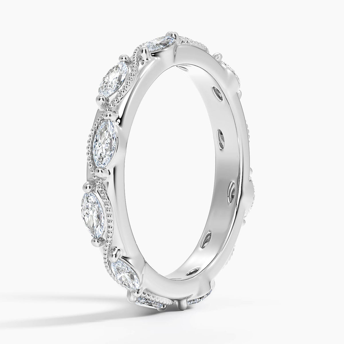 Camellia Milgrain Marquise Diamond Ring (3/4 ct. tw.)