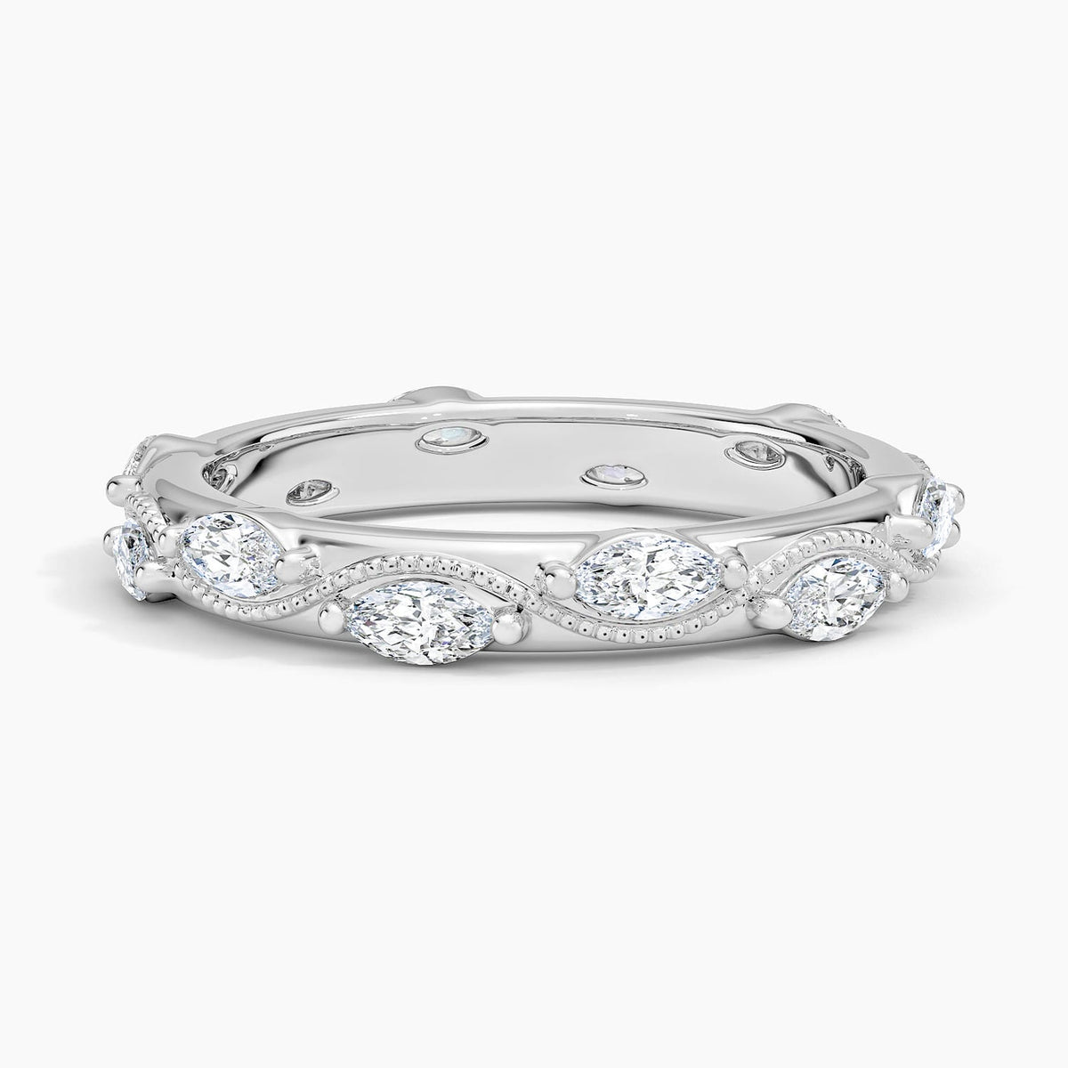 Camellia Milgrain Marquise Diamond Ring (3/4 ct. tw.)