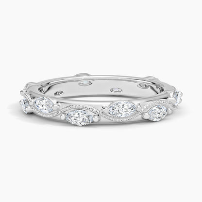 Camellia Milgrain Marquise Diamond Ring (3/4 ct. tw.)