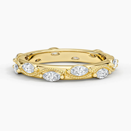 Camellia Milgrain Marquise Diamond Ring (3/4 ct. tw.)