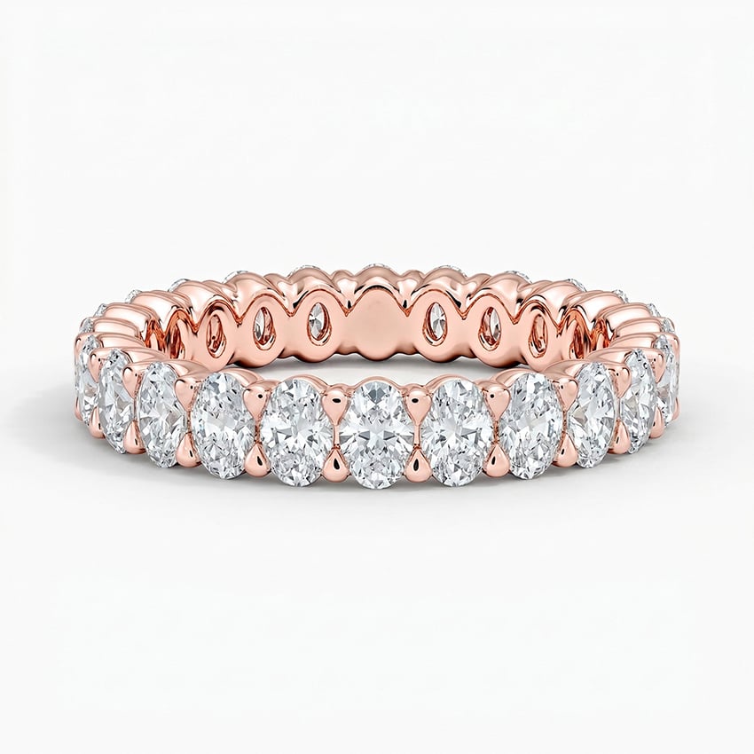 Low Profile Oval Eternity Diamond Ring (2 ct. tw.)