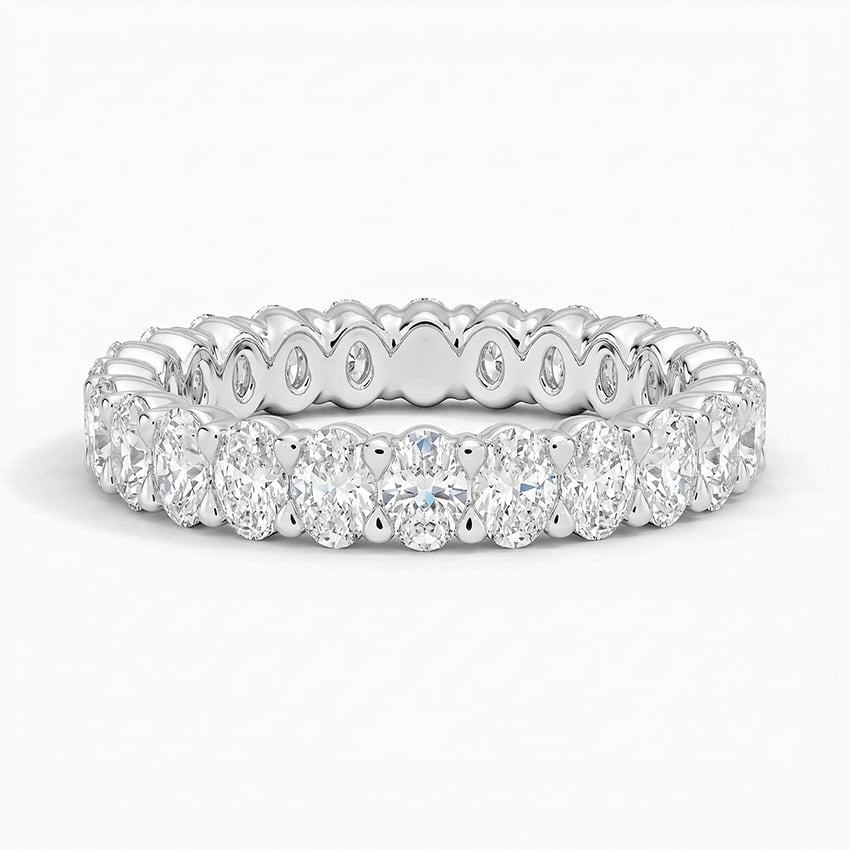 Low Profile Oval Eternity Diamond Ring (2 ct. tw.)