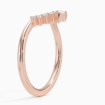 Elongated Lunette Diamond Ring (1/8 ct. tw.)