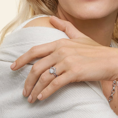Elongated Lunette Diamond Ring (1/8 ct. tw.)
