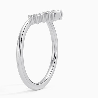 Elongated Lunette Diamond Ring (1/8 ct. tw.)