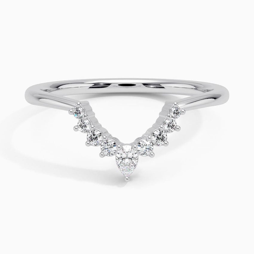 Elongated Lunette Diamond Ring (1/8 ct. tw.)