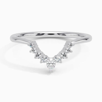 Elongated Lunette Diamond Ring (1/8 ct. tw.)