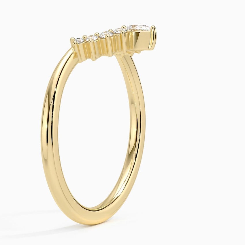 Elongated Lunette Diamond Ring (1/8 ct. tw.)