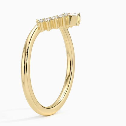 Elongated Lunette Diamond Ring (1/8 ct. tw.)