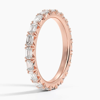 Nathalie Emerald Cut Eternity Lab Diamond Ring (1 ct. tw.)