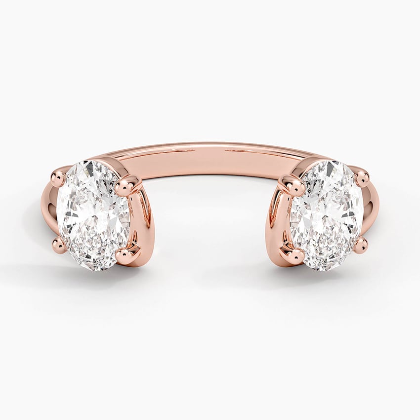 Oval Diamond Trio Stacking Ring (1 ct. tw.)