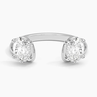 Oval Diamond Trio Stacking Ring (1 ct. tw.)