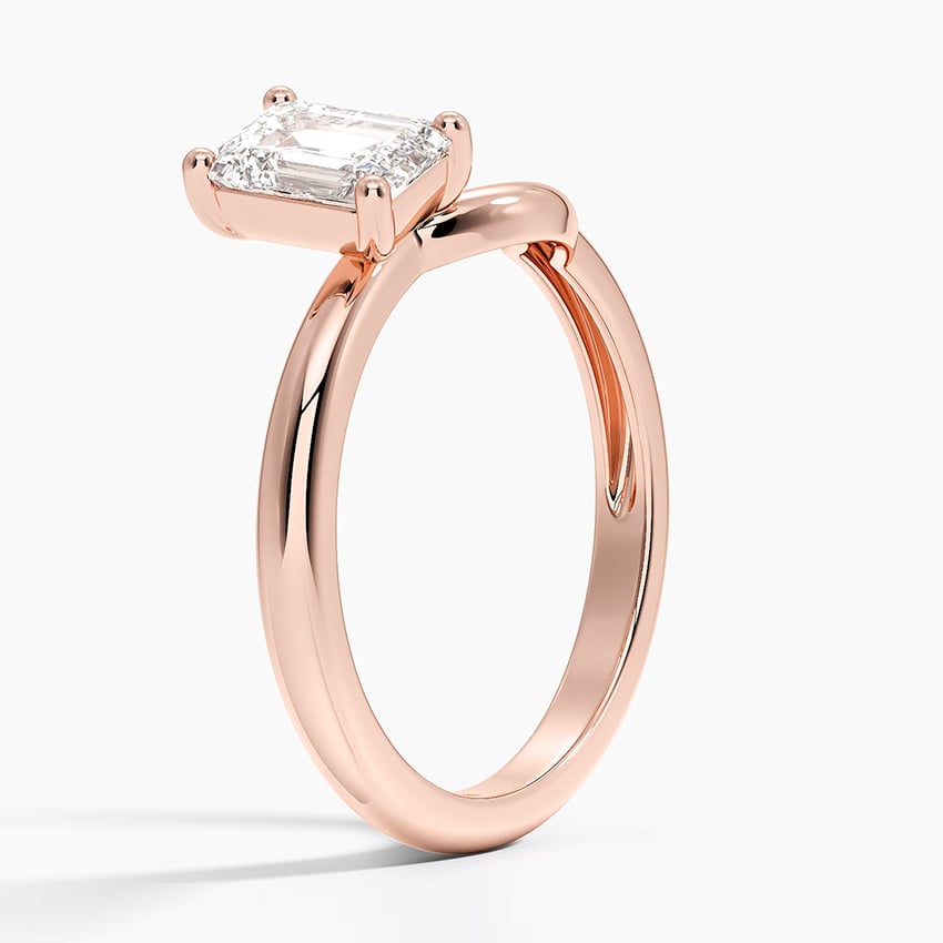 Emerald Lab Diamond Toi Et Moi Nesting Ring (1 ct. tw.)