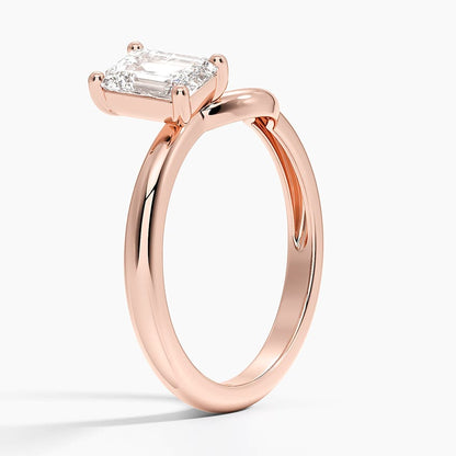 Emerald Lab Diamond Toi Et Moi Nesting Ring (1 ct. tw.)