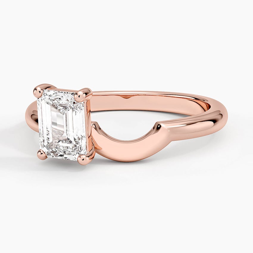 Emerald Lab Diamond Toi Et Moi Nesting Ring (1 ct. tw.)