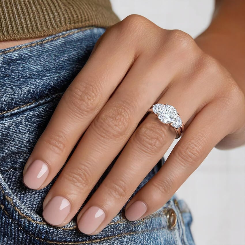 Half Moon Diamond Trio Stacking Ring (1 ct. tw.)