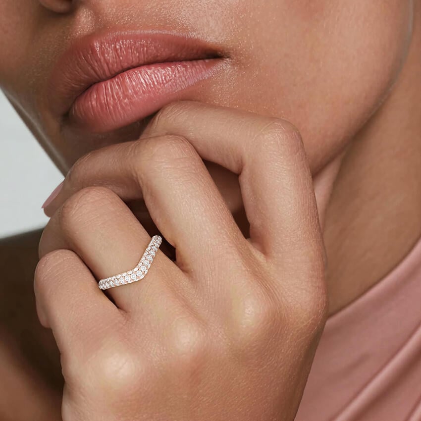 Adelaide Curved Lab Diamond Ring (7/8 ct. tw.)
