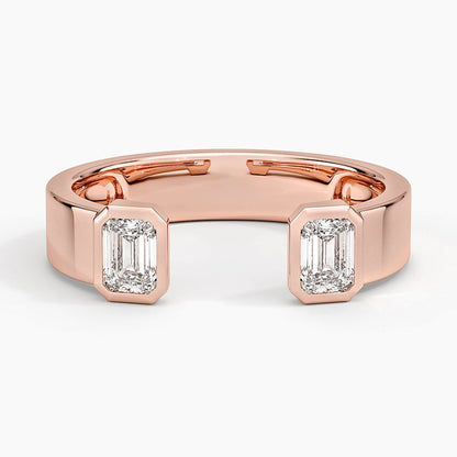 Peyton Emerald-Cut Diamond Open Ring (1/2 ct. tw.)