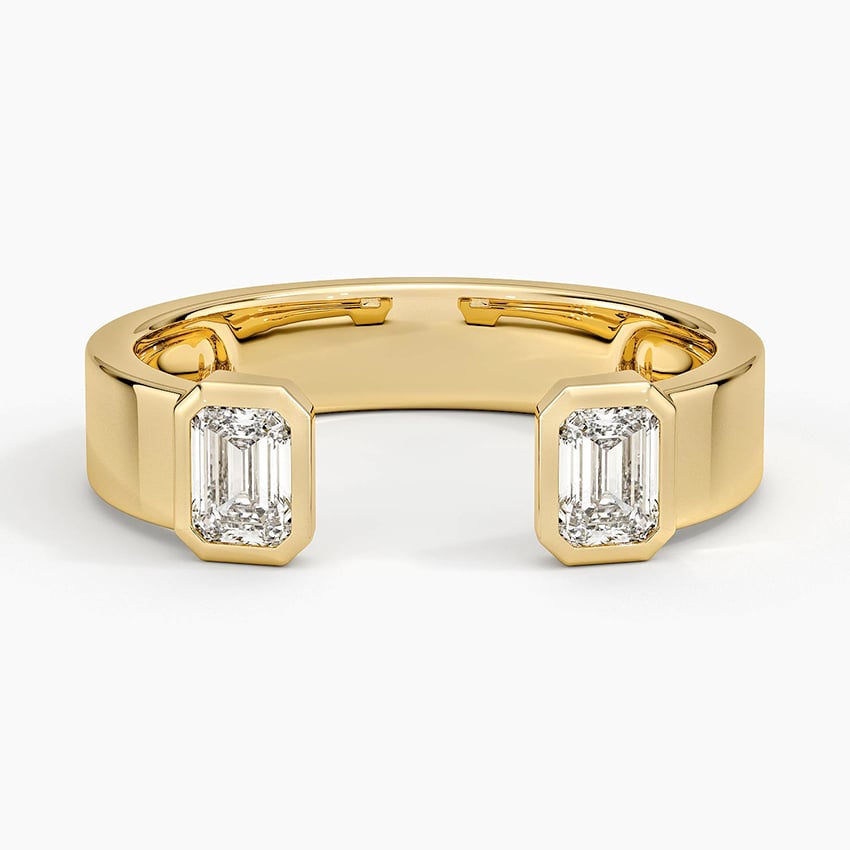 Peyton Emerald-Cut Lab Diamond Open Ring (1/2 ct. tw.)