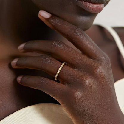 Grove Engraved Diamond Ring