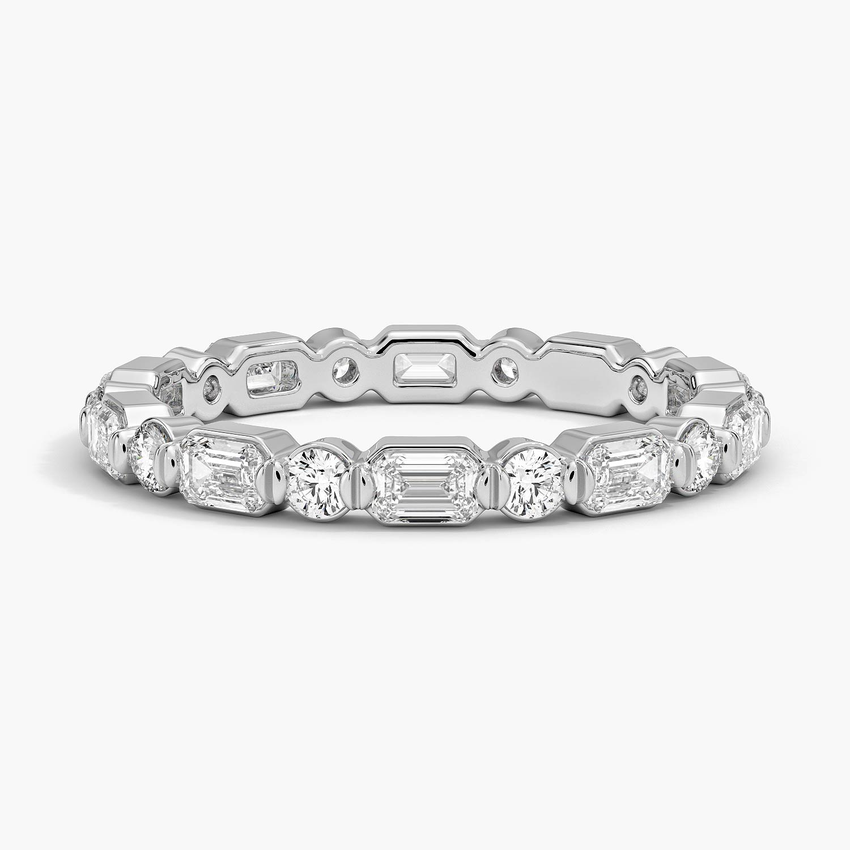 Kensington Emerald Cut and Round Eternity Diamond Ring (1 ct. tw.)