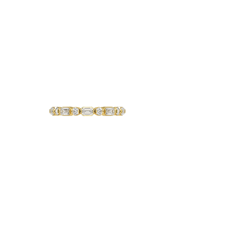 Kensington Emerald Cut and Round Eternity Diamond Ring (1 ct. tw.)