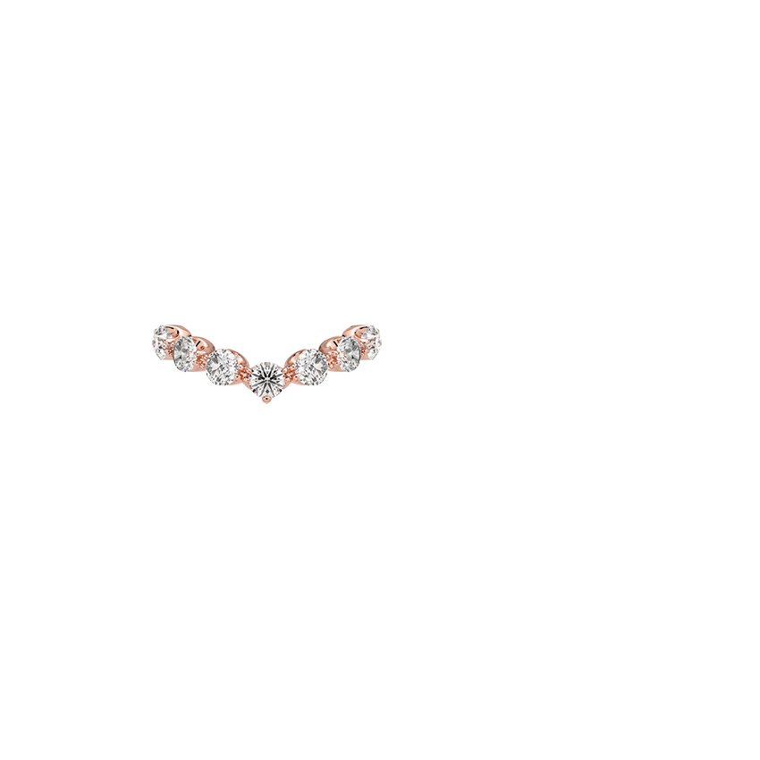 Cannes Curved Lab Diamond Ring (1 ct. tw.)