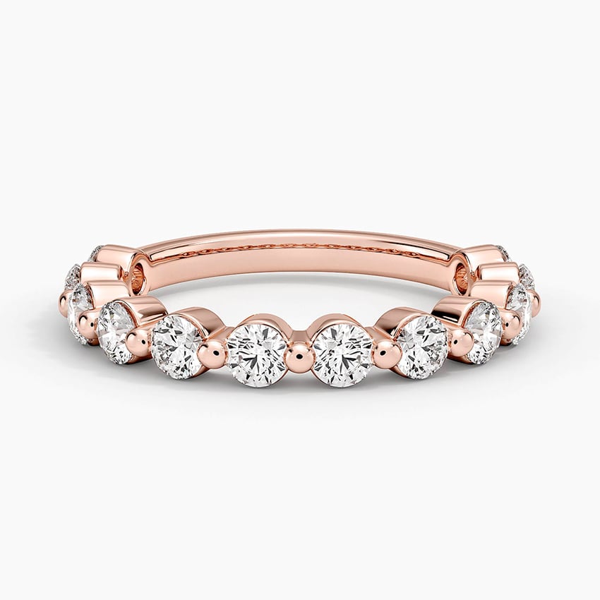 Monaco Three-Quarter Coverage Lab Diamond Ring