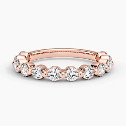 Monaco Three-Quarter Coverage Lab Diamond Ring