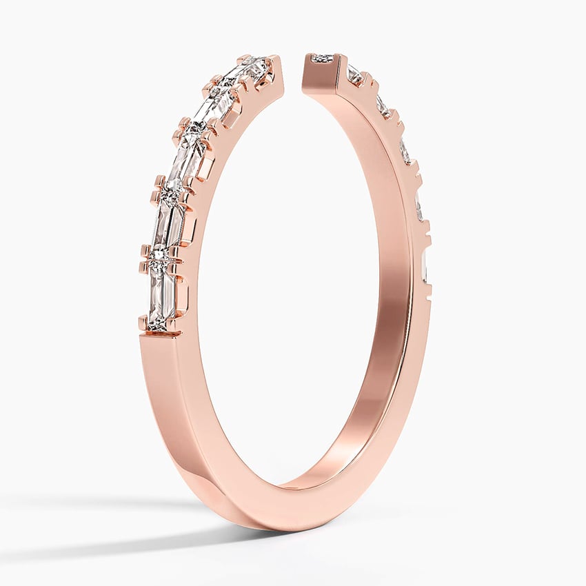 Gemma Baguette Diamond Open Ring