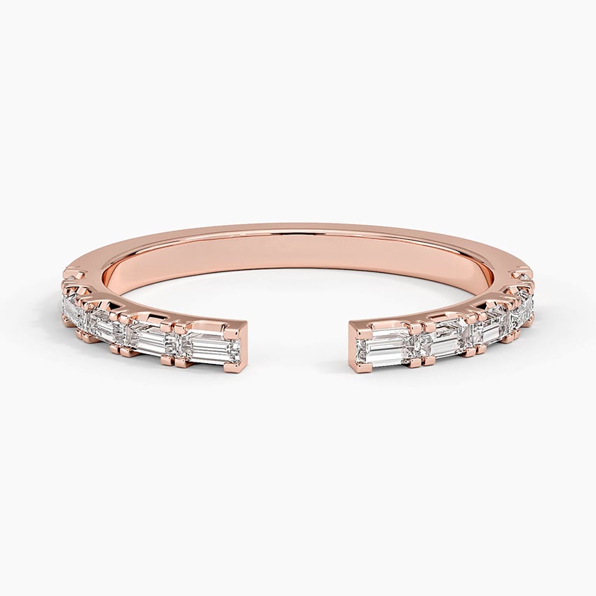 Gemma Baguette Diamond Open Ring