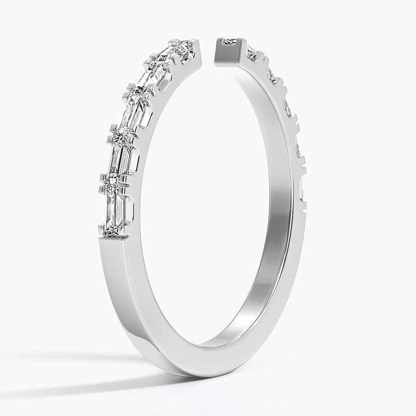 Gemma Baguette Diamond Open Ring
