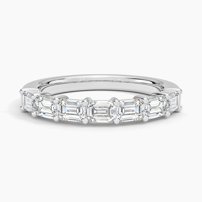 Grace Seven Stone East-West Emerald Diamond Ring (1 ct. tw.)