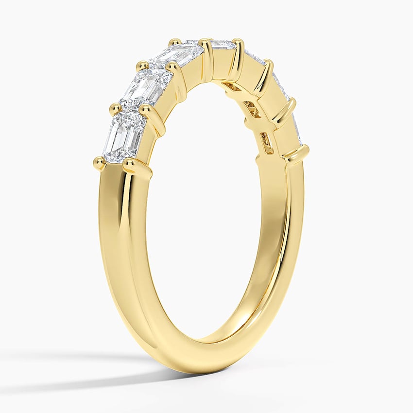 Grace Seven Stone East-West Emerald Diamond Ring (1 ct. tw.)
