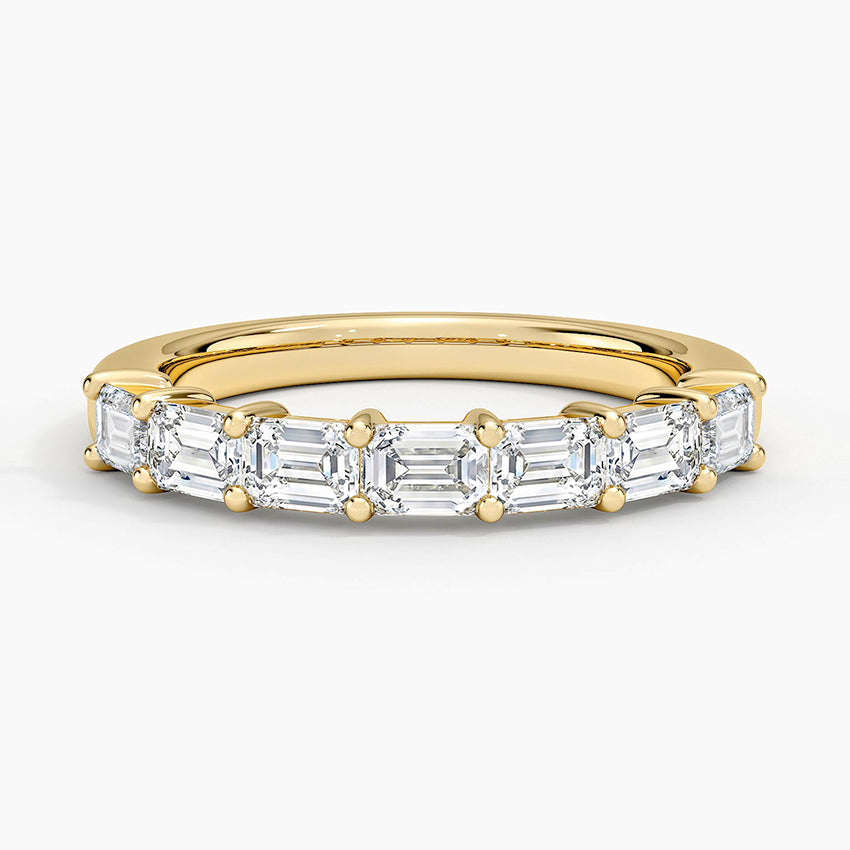 Grace Seven Stone East-West Emerald Diamond Ring (1 ct. tw.)