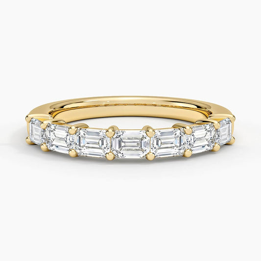 Grace Seven Stone East-West Emerald Lab Diamond Ring (1 ct. tw.)