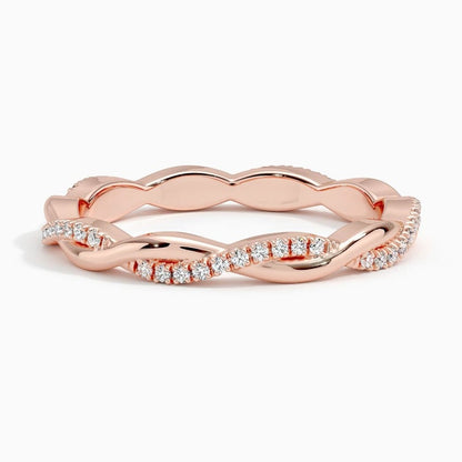 Petite Twisted Vine Eternity Diamond Ring (1/5 ct. tw.)