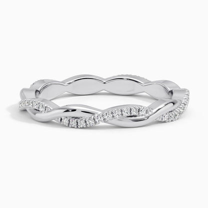 Petite Twisted Vine Eternity Diamond Ring (1/5 ct. tw.)